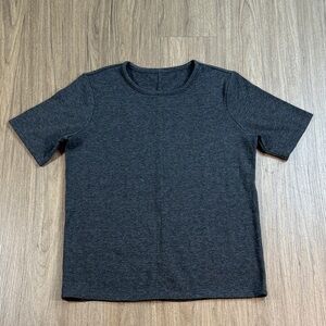 Charcoal Gray Rayon Sweater T-Shirt